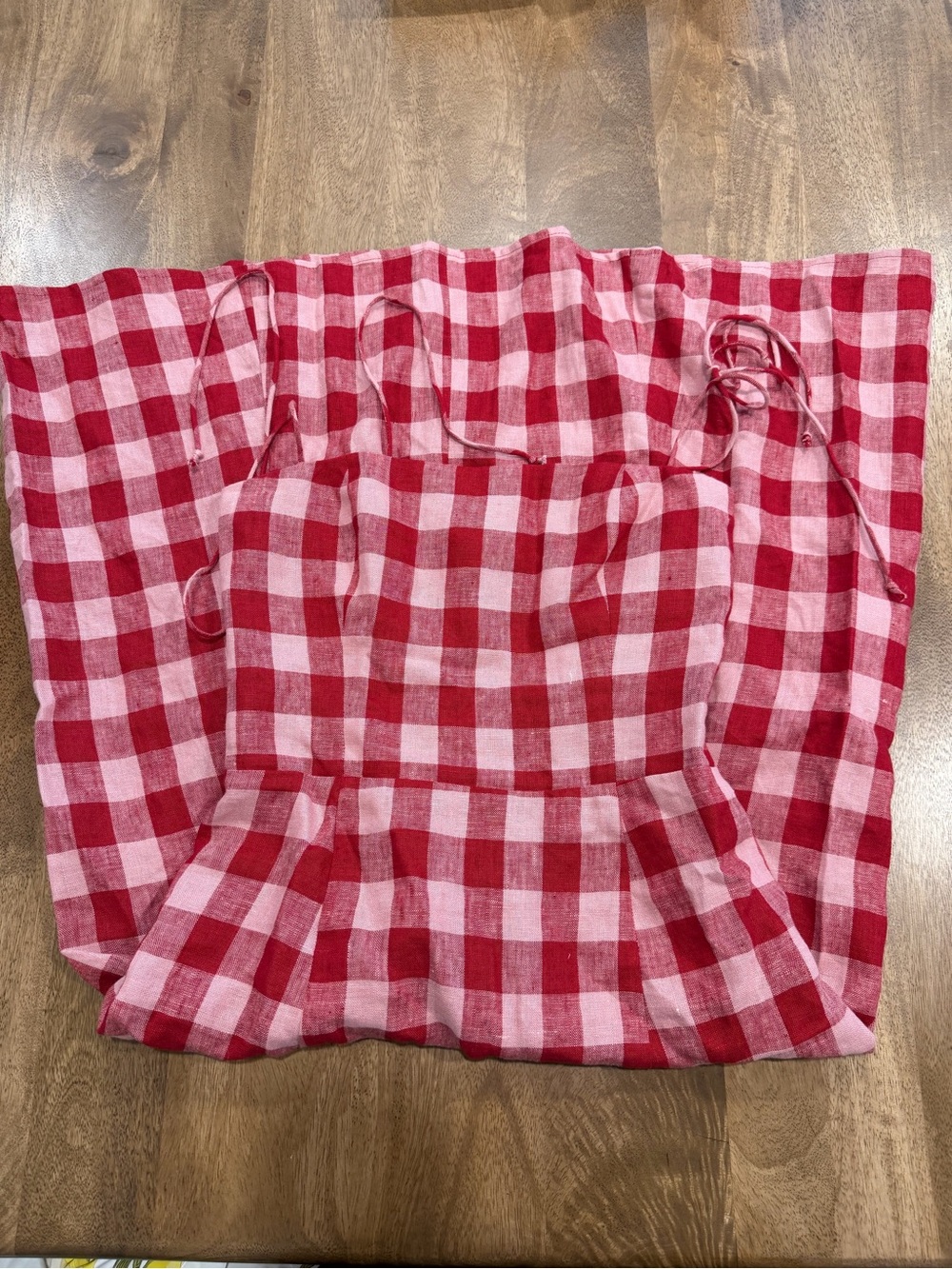 Reformation gingham cotten dress